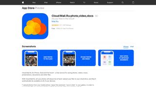 Cloud Mail.Ru:photo,video,docs on the App Store - iTunes - Apple