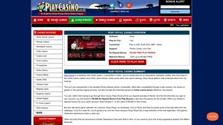 R8,880 Free Play Bonus for 30 Minutes at Ruby Royal Online Casino