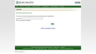 Login help - Rush Health