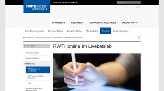 Farewell CAMPUS Office – Welcome RWTHonline - RWTH ...