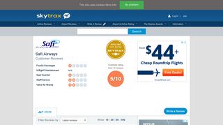 Safi Airways Customer Reviews | SKYTRAX