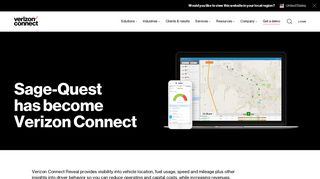 Sage-Quest GPS Fleet Management Software | Verizon Connect UK