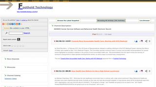 Foothold Technology - Browse the Latest Snapshot - RSSing.com