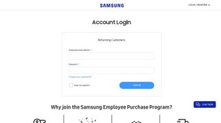 Account Login - Samsung
