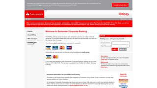 Santander Corporate Banking BillPay