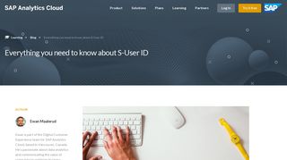 Everything you need to know about S-User ID | SAP Analytics Cloud ...