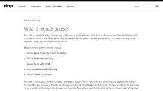 Secure remote access to apps and desktops - Citrix