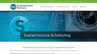 Scenechronize Scheduling - Entertainment Partners