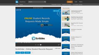 ScribOrder - Online Student Records Request - SlideShare