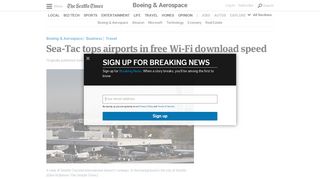 Sea-Tac tops airports in free Wi-Fi download speed | The Seattle Times