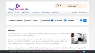 About Us - Job Board for Office Support Jobs - clearlysecretarialjobs ...