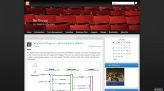 Sequence Diagram – Administrator: Admin – Be Seated - Soton Blogs