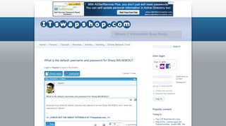 sharp printers default admin password sharp printers default admin password