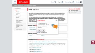 Siebel CRM 8.1.1. | Applications | Oracle