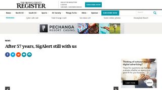 After 57 years, SigAlert still with us – Orange County Register