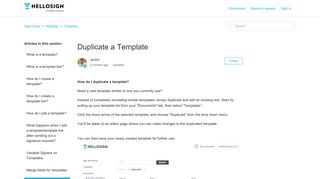 Duplicate a Template – Help Center - HelloSign