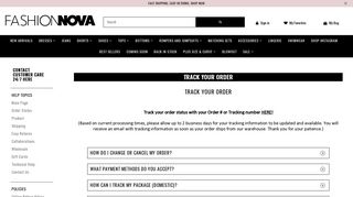 Track Your Order – Fashion Nova