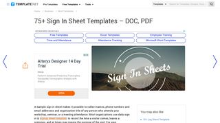 75+ Sign In Sheet Templates - DOC, PDF | Free & Premium Templates