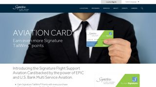 Signature Aviation Card | Earn More TailWins Points on All Purchases