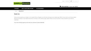 Quality One Wireless Dealer Account Application - SIMPLE Mobile
