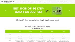 Modern Wireless - Simple Mobile Master Agent
