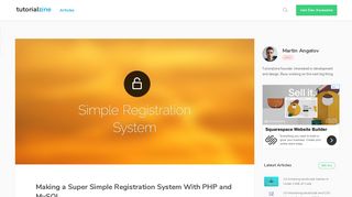 Making a Super Simple Registration System With PHP and MySQL ...