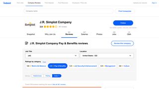 Working at J.R. Simplot Company: 117 Reviews about Pay & Benefits ...