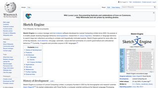 Sketch Engine - Wikipedia