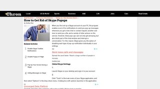 How to Get Rid of Skype Popups | Chron.com