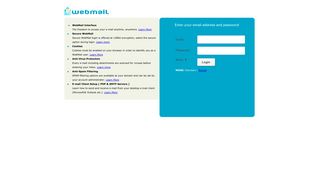 WebMail - Login Page
