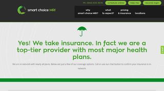 SmartChoice MRI | Insurance