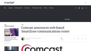 Comcast announces web-based SmartZone communications center