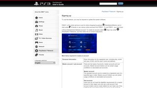 PS3™ | Signing up - Playstation.net