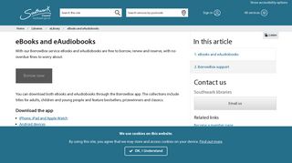 eBooks and eAudiobooks Southwark Council