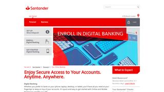 Enroll in Digital Banking | Santander Bank