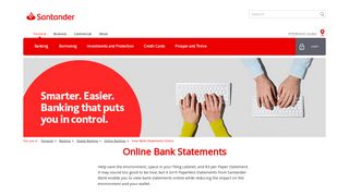 Online Bank Statement - Santander Bank