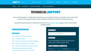 SpinTel - Technical Support
