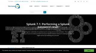 Splunk 7.1: Performing a Splunk password reset - Hurricane Labs