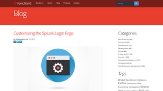 Customizing the Splunk Login Page | Function1