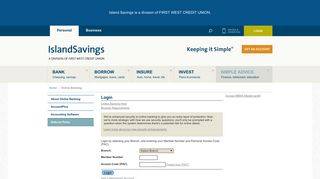 Island Savings - Online Banking