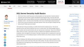 SQL Server Security Audit Basics - Simple Talk - Redgate Software