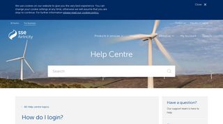 How do I login? - SSE Airtricity