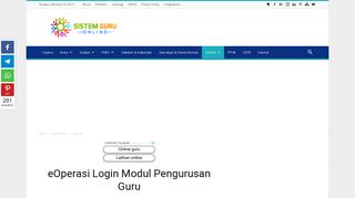 E Operasi Kpm Login Modul Pengurusan Guru 2021 Kemaskini Maklumat Online