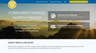 Medallion Bank | Contractor and Dealer Financing