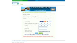 Standard Chartered Bank CardNet - BillDesk