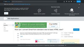 How can I convert Gmail from standard view to basic HTML view ...