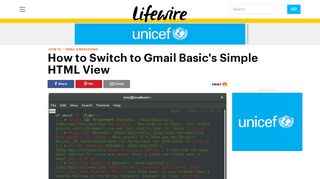 How to Switch to Basic Gmail's Simple HTML View - Lifewire