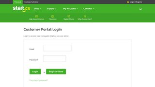 Customer Portal Login - Start.ca