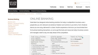 Convenient Online Business Banking For Multi Platform ... - State Bank