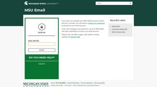 MSU Email | Michigan State University